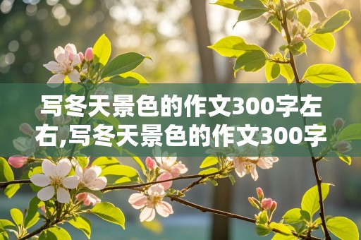 写冬天景色的作文300字左右,写冬天景色的作文300字左右三年级