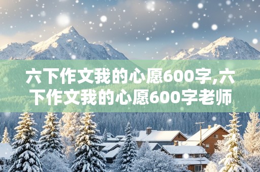 六下作文我的心愿600字,六下作文我的心愿600字老师