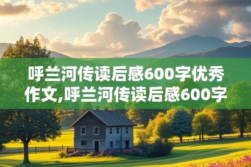 呼兰河传读后感600字优秀作文,呼兰河传读后感600字优秀作文初中