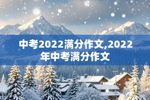 中考2022满分作文,2022年中考满分作文