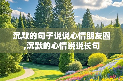 沉默的句子说说心情朋友圈,沉默的心情说说长句