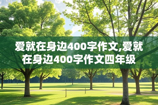 爱就在身边400字作文,爱就在身边400字作文四年级