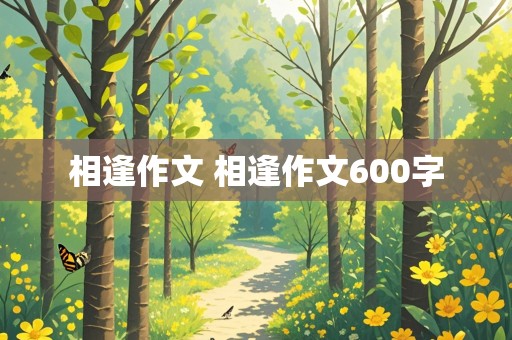 相逢作文 相逢作文600字