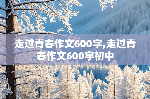 走过青春作文600字,走过青春作文600字初中