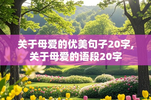 关于母爱的优美句子20字,关于母爱的语段20字