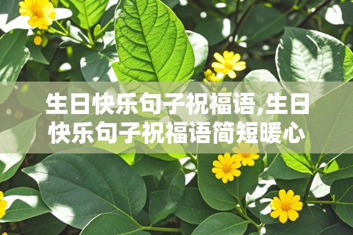 生日快乐句子祝福语,生日快乐句子祝福语简短暖心