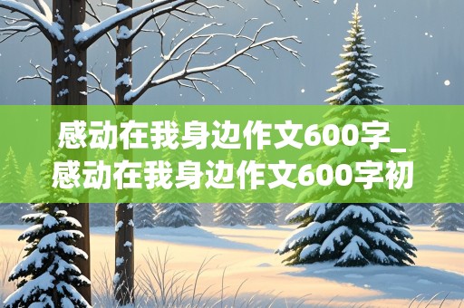 感动在我身边作文600字_感动在我身边作文600字初一作文