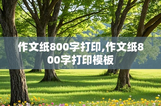 作文纸800字打印,作文纸800字打印模板