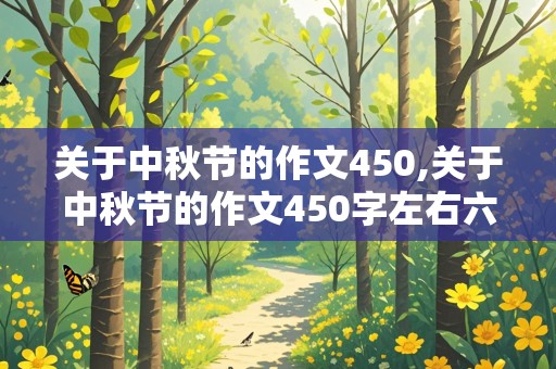 关于中秋节的作文450,关于中秋节的作文450字左右六年级