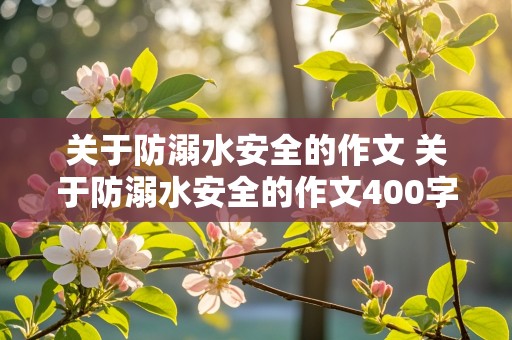 关于防溺水安全的作文 关于防溺水安全的作文400字