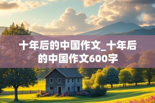 十年后的中国作文_十年后的中国作文600字