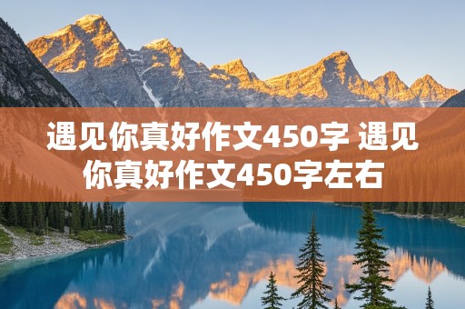 遇见你真好作文450字 遇见你真好作文450字左右