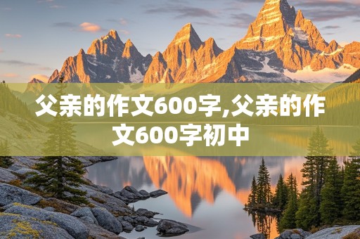 父亲的作文600字,父亲的作文600字初中