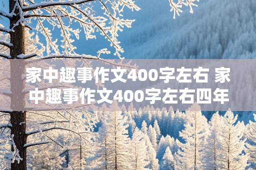 家中趣事作文400字左右 家中趣事作文400字左右四年级上册