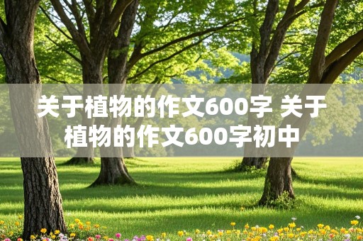 关于植物的作文600字 关于植物的作文600字初中