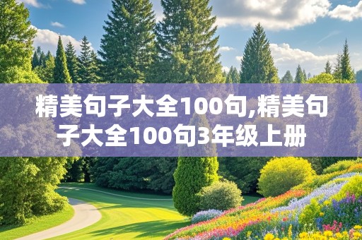 精美句子大全100句,精美句子大全100句3年级上册