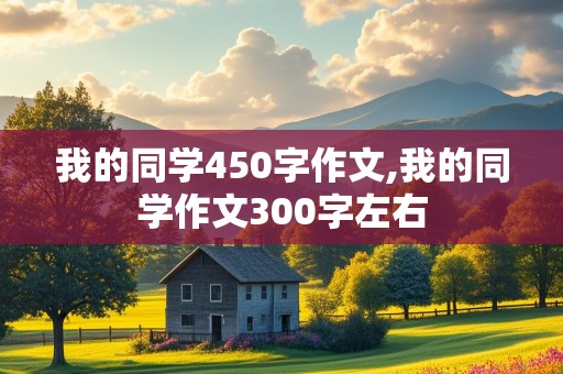 我的同学450字作文,我的同学作文300字左右