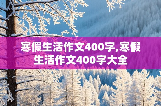 寒假生活作文400字,寒假生活作文400字大全