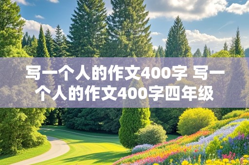 写一个人的作文400字 写一个人的作文400字四年级