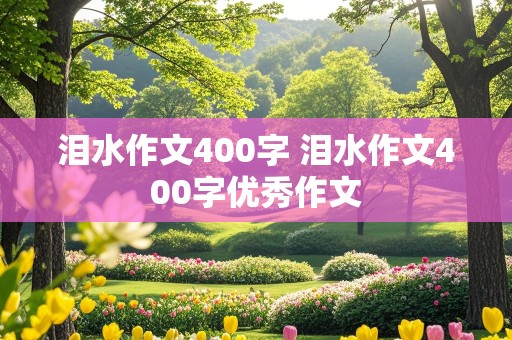 泪水作文400字 泪水作文400字优秀作文