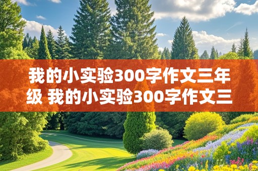 我的小实验300字作文三年级 我的小实验300字作文三年级下册