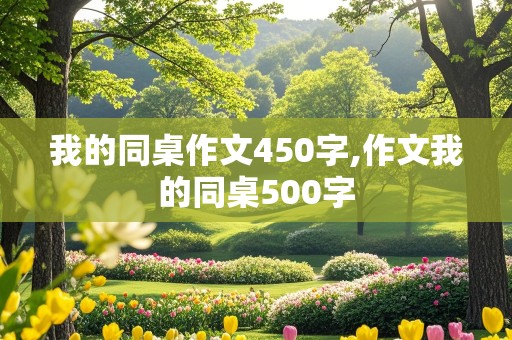 我的同桌作文450字,作文我的同桌500字