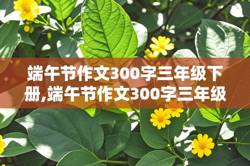 端午节作文300字三年级下册,端午节作文300字三年级下册语文