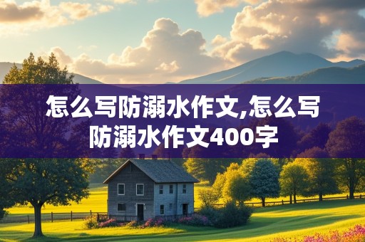 怎么写防溺水作文,怎么写防溺水作文400字