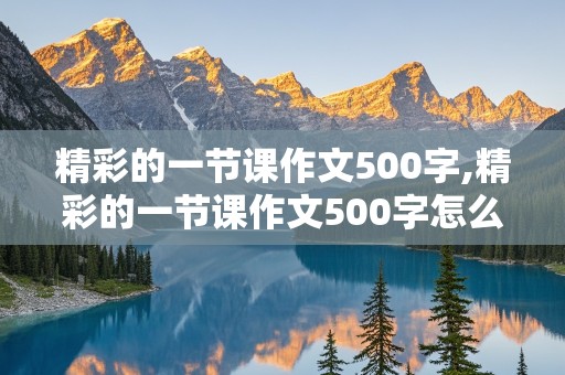 精彩的一节课作文500字,精彩的一节课作文500字怎么写