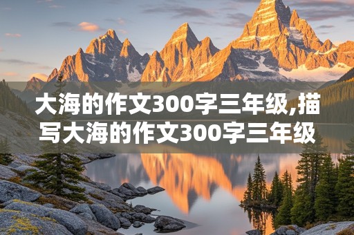 大海的作文300字三年级,描写大海的作文300字三年级