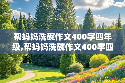 帮妈妈洗碗作文400字四年级,帮妈妈洗碗作文400字四年级按顺序写