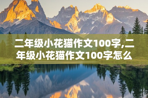 二年级小花猫作文100字,二年级小花猫作文100字怎么写