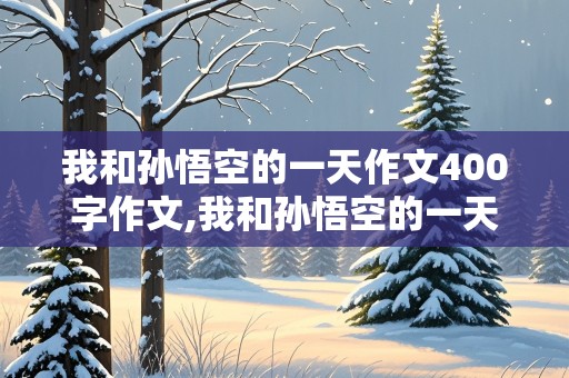 我和孙悟空的一天作文400字作文,我和孙悟空的一天作文400字作文四年级