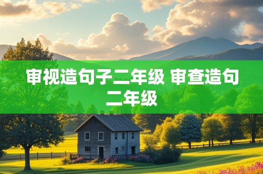 审视造句子二年级 审查造句二年级