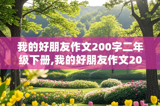 我的好朋友作文200字二年级下册,我的好朋友作文200字二年级下册男孩