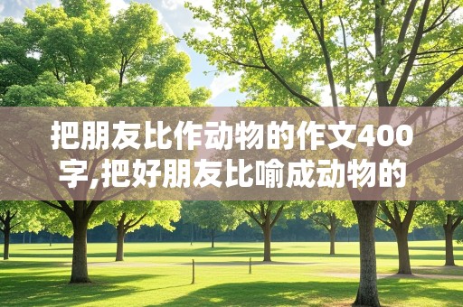 把朋友比作动物的作文400字,把好朋友比喻成动物的作文怎么写