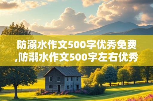 防溺水作文500字优秀免费,防溺水作文500字左右优秀