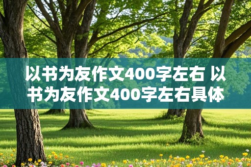 以书为友作文400字左右 以书为友作文400字左右具体事例