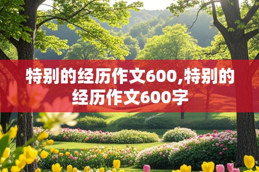 特别的经历作文600,特别的经历作文600字