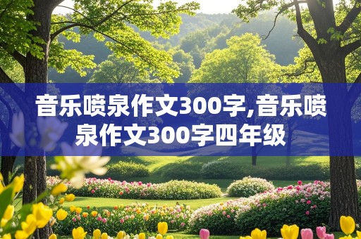 音乐喷泉作文300字,音乐喷泉作文300字四年级