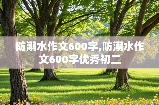 防溺水作文600字,防溺水作文600字优秀初二