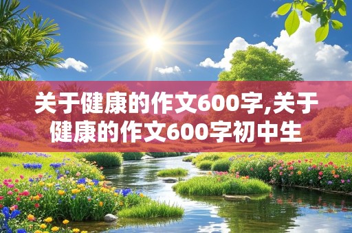 关于健康的作文600字,关于健康的作文600字初中生