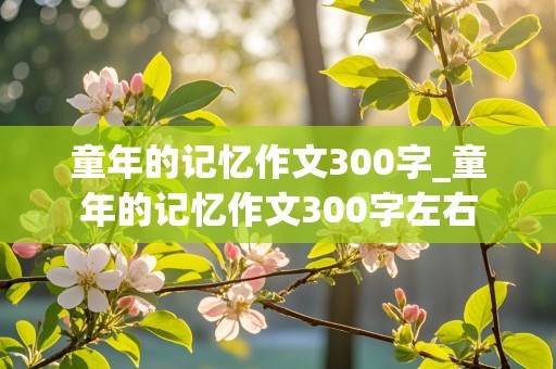 童年的记忆作文300字_童年的记忆作文300字左右