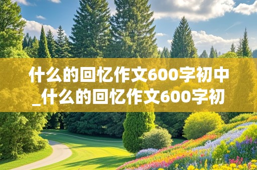 什么的回忆作文600字初中_什么的回忆作文600字初中记叙文