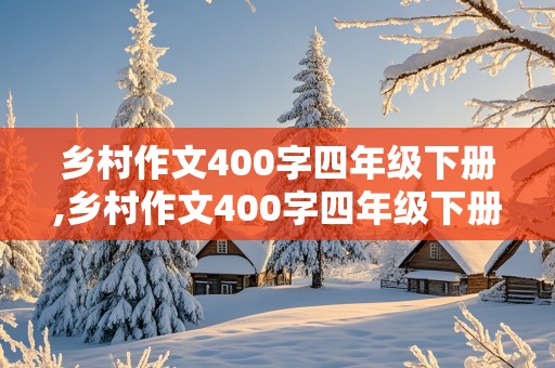 乡村作文400字四年级下册,乡村作文400字四年级下册怎么写