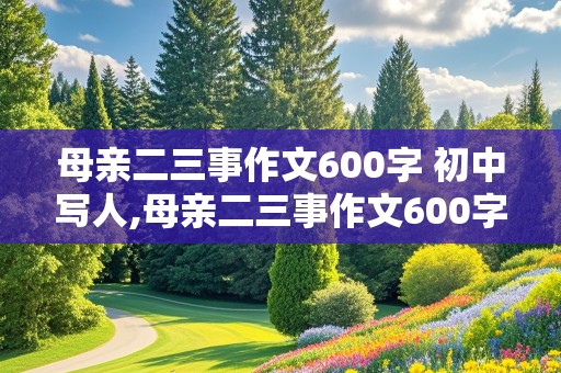 母亲二三事作文600字 初中写人,母亲二三事作文600字 初中写人结尾