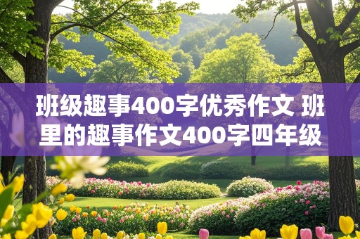 班级趣事400字优秀作文 班里的趣事作文400字四年级