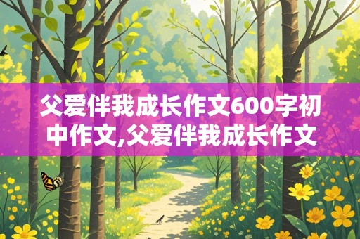 父爱伴我成长作文600字初中作文,父爱伴我成长作文600字初中作文怎么写