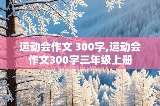 运动会作文 300字,运动会作文300字三年级上册