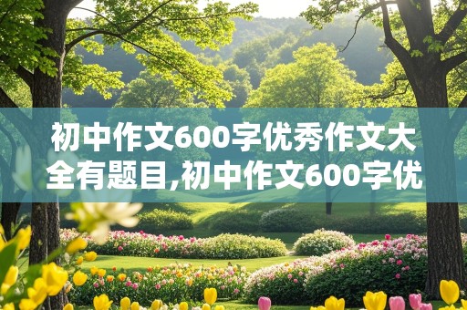 初中作文600字优秀作文大全有题目,初中作文600字优秀作文大全有题目免费